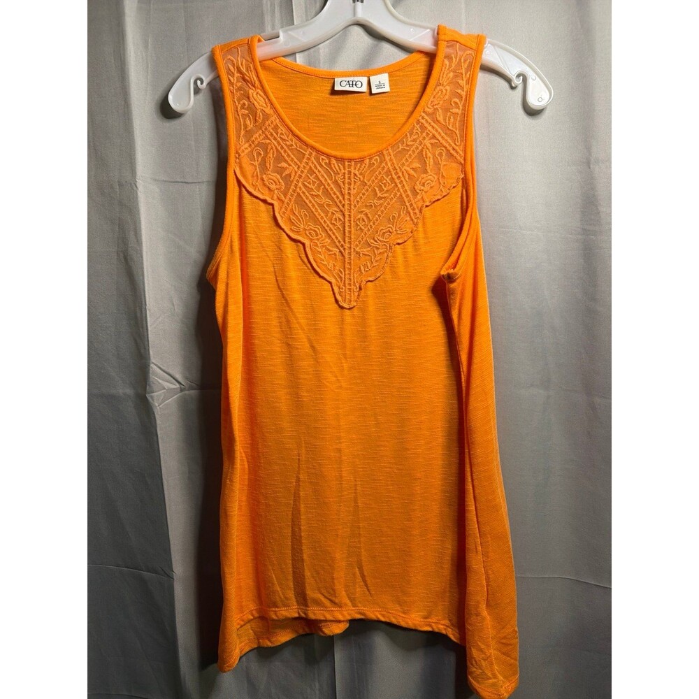 Cute Orange Cato Tank Top S